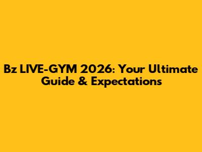 B'z LIVE-GYM 2026: Your Ultimate Guide & Expectations