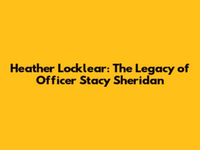 Heather Locklear: The Legacy of Officer Stacy Sheridan