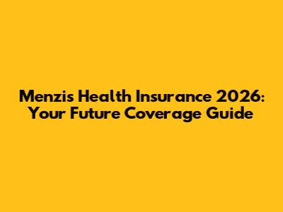 Menzis Health Insurance 2026: Your Future Coverage Guide