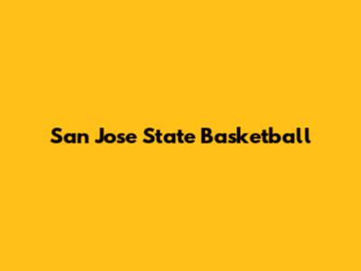 San Jose State Basketball