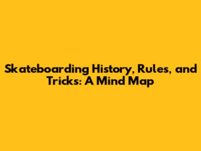 Skateboarding History, Rules, and Tricks: A Mind Map